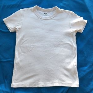 UNIQLO Cotton White Crew Neck Tee